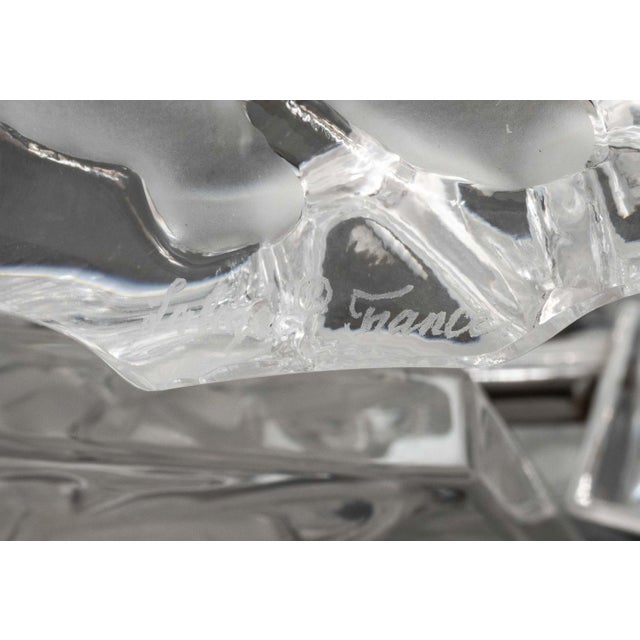 Lalique Crystal "Champs-Elysees" Two-Tier Chandelier For Sale - Image 13 of 13
