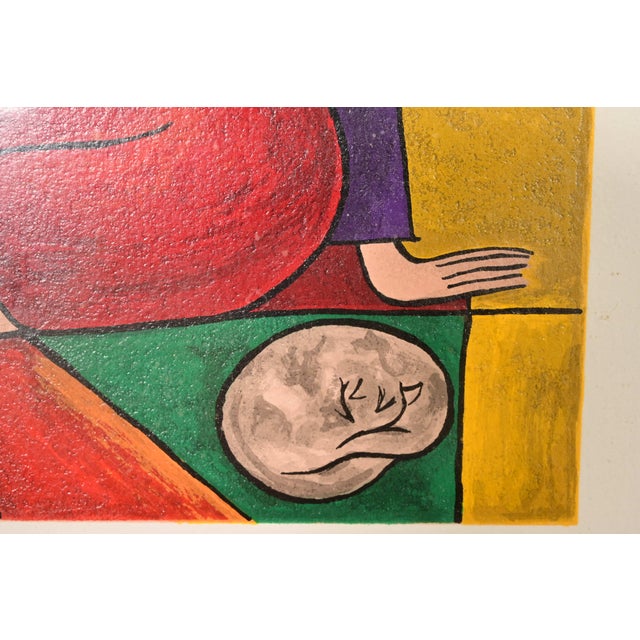 Late 20th Century Linda Le Kinff Original Signed "Constanca" Framed Serigraph For Sale - Image 5 of 13