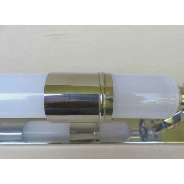 Bauhaus Machine Age Chrome-Plated Wall Lights with Festoon Bulbs, 1920s, Set of 2 For Sale - Image 12 of 16