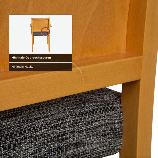 Fabric and Wood Chairs from Thonet, Set of 6 For Sale - Image 13 of 18