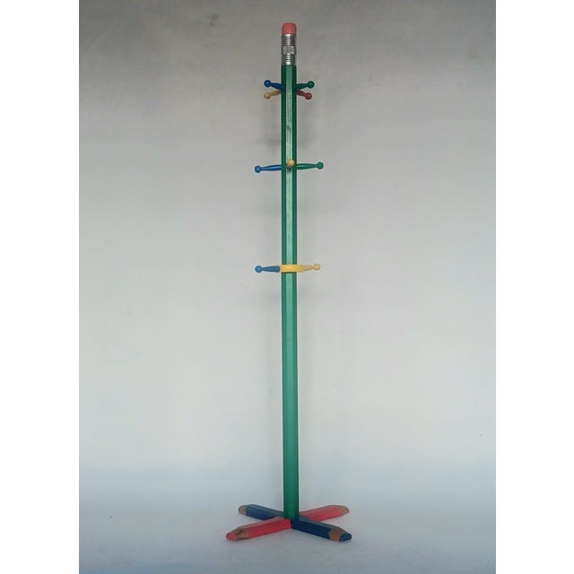 Pencil Coat Rack in the style of Pierre Sala, 1980s For Sale - Image 3 of 6