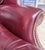 Pair of Vintage Maroon Leather Wingback Chairs by Classic Leather For Sale - Image 14 of 17