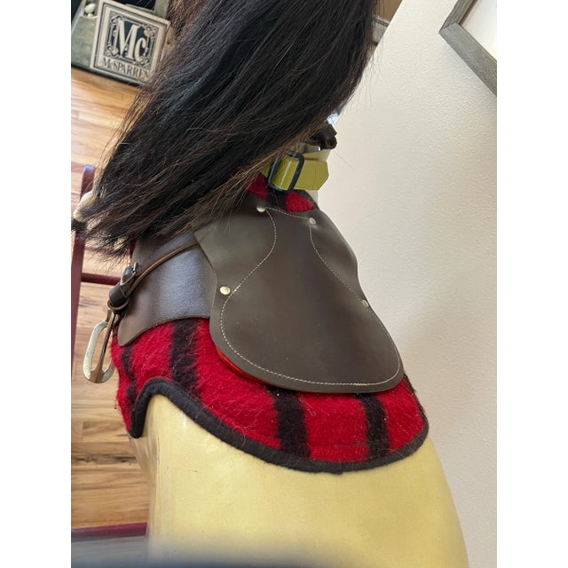 1970s Vintage Haddon Fiberglass Bow Rocking Horse England Adult Size For Sale - Image 5 of 12