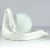 White Vintage Ceramic Table Lamp, 1980s For Sale - Image 8 of 10