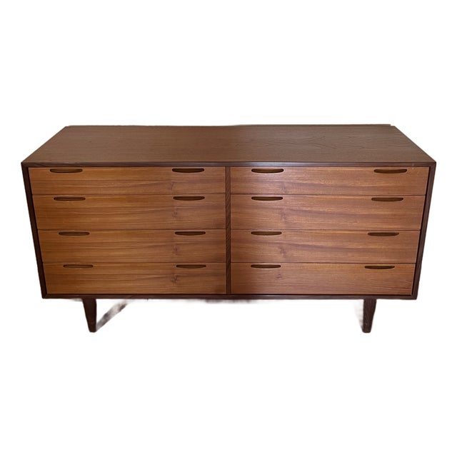 1960s Ib Kofod‑Larsen for Povl Dinesen PD‑Series Teak 8‑Drawer Dresser — Scarce Danish Cabinetmaker Edition For Sale