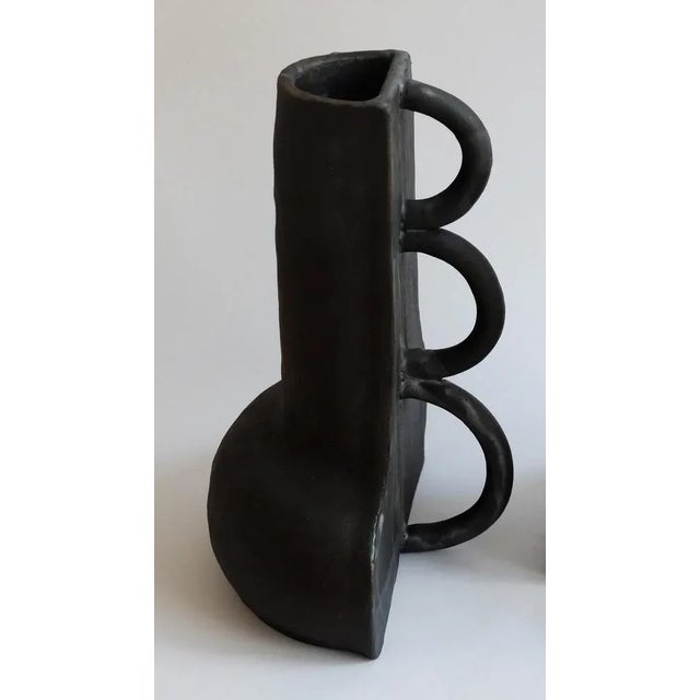 Contemporary Sculptural Fragment 01 Vases by Ia Kutateladze, Set of 2 For Sale - Image 3 of 8