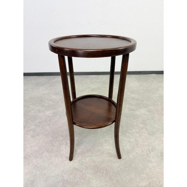 Add a touch of historical elegance to your interior with this beautiful antique side table with an integrated lower shelf,...
