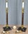 Maitland - Smith 1990s Brass Marble Leather Wrapped Candlestick Table Lamps, Maitland Smith Style - a Pair For Sale - Image 4 of 16