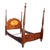 Antique style 4 poster bed Modern reproduction of a 4 poster bed with carved turned twist posts. Beautiful marquentry...