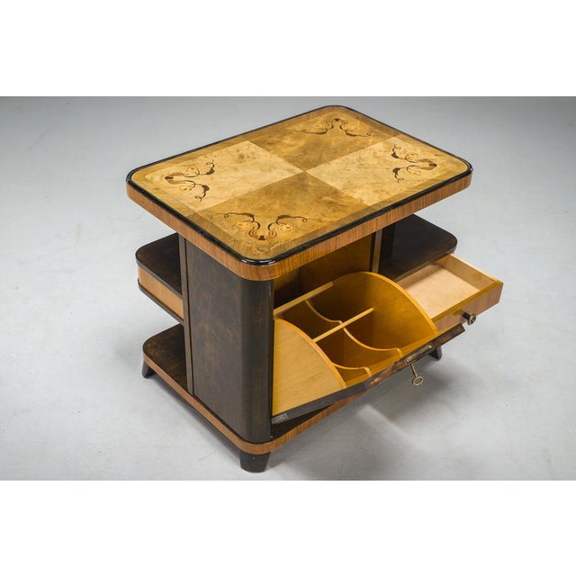 Art Deco Bar Cabinet with Inlays, 1930s For Sale - Image 14 of 17