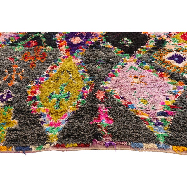 Berber Tribes of Morocco Vintage Azilal Moroccan Rug, 04'10 X 07'08 For Sale - Image 4 of 10