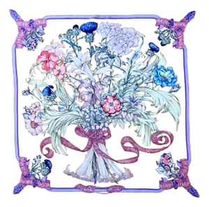Hermès Regina 1988 Silk Scarf Designed by Menchari Leila