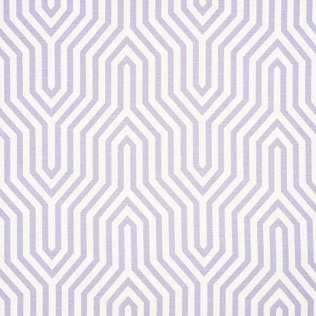 Schumacher X Mary Mcdonald Vanderbilt Print Fabric in Lavender For Sale