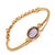 Mystic Amethyst Glow Gold Adjustable Bracelet For Sale - Image 4 of 11
