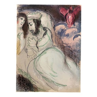 Marc Chagall, Sarah and Abimelech, 1960, Lithograph For Sale