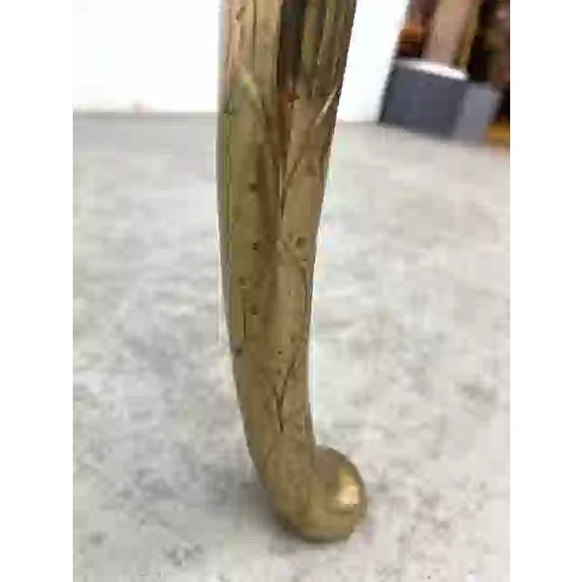 Metal 1970s Brass Glit Side Table in the Style of p.e. Guerin For Sale - Image 7 of 8