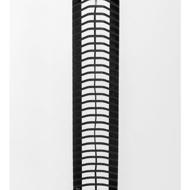 Underwriters Laboratories Postmodern Black Patinated Metal Floor Lamp For Sale - Image 4 of 8