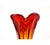 Mid-Century Red and Orange Murano Glass Vase, 1960s-1970s For Sale - Image 10 of 16