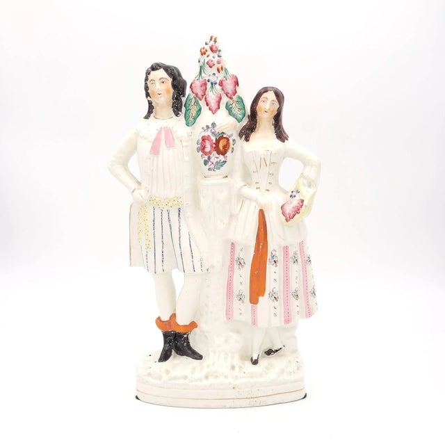 A Young Couple, English Staffordshire, Circa 1870 For Sale - Image 9 of 9