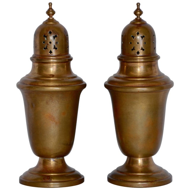 Pair of Gorham Giftware Copper Salt and Pepper Shakers L27 For Sale