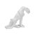 The Cat sculpture is a purrfect guardian. Made of resin material painted white. Ideal for displaying on a console or...