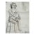 1944 Figure Study Pencil on Paper Drawing For Sale