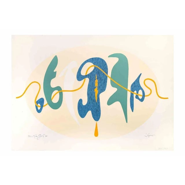 Signals is a screen print realized by Leo Guida in 1984. Good condition, Hand signed, titled and dated with pencil. Artist...