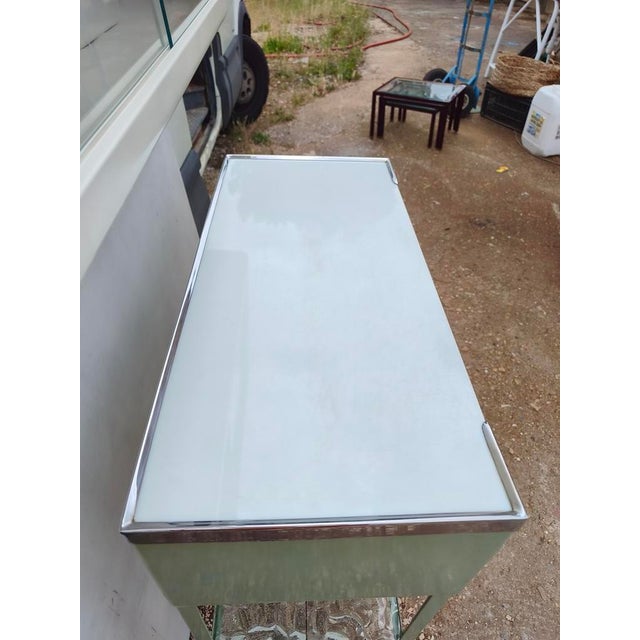 Metal Vintage Dentist's Table and Shelf, 1950, Set of 2 For Sale - Image 7 of 11