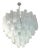 Large Venetian White Alabastro Tronchi Murano Glass Chandelier by Simoeng For Sale