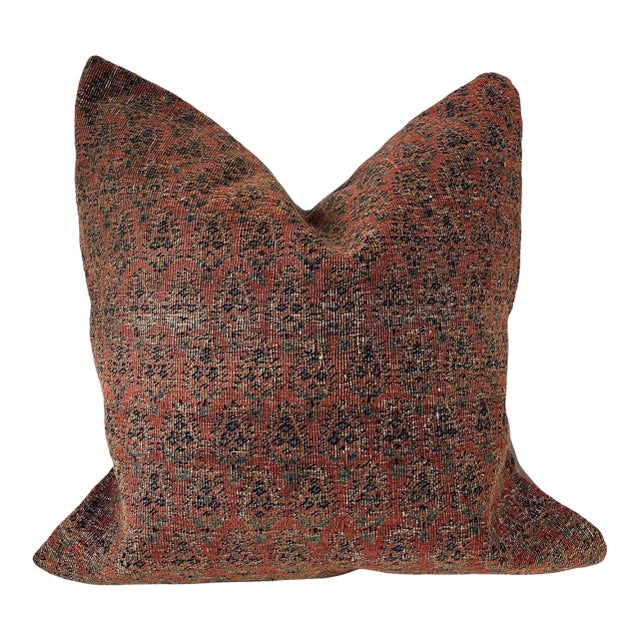 19th Fragment Herat Paisley Design Pillow Cover 22" by 22" For Sale