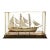 Late 20th Century Ship Model in Glass and Wood Display Case Vintage Classic Nautical Maritime Decor For Sale