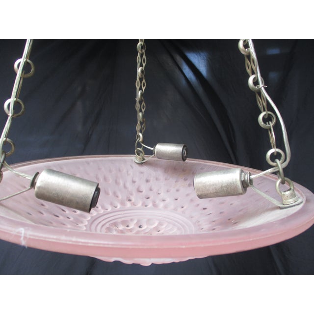 Muller Freres Art Deco Pink Satin Bowls- A Pair of 2 For Sale - Image 13 of 14