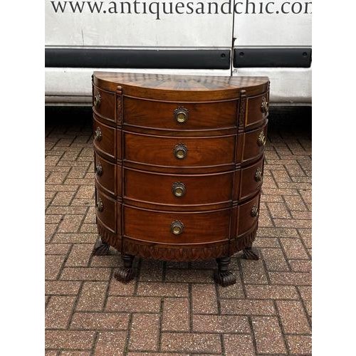 Chest of Drawers with Sunburst Inlaid Top For Sale - Image 5 of 18