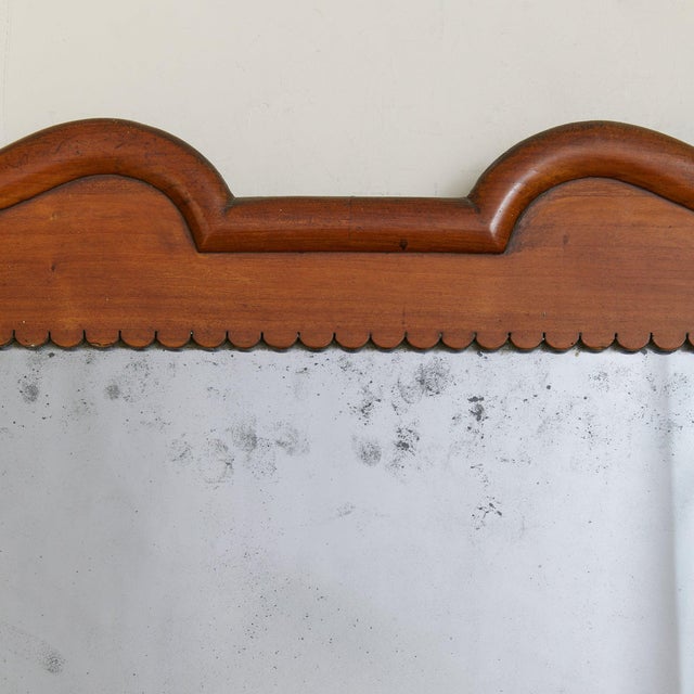 Transparent Italian Neoclassical Cherry Wood Wall Mirror, 19th Century For Sale - Image 8 of 11