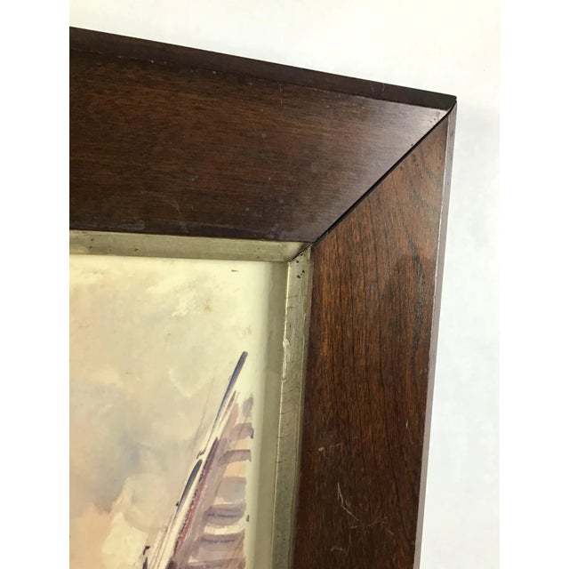 Notre Dame With Strange Backing Wood Framed Print For Sale In Portland, ME - Image 6 of 11