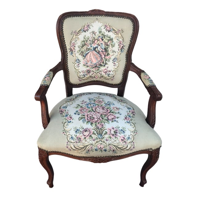 Armchair with Ludwiks Armrests, 1970s For Sale