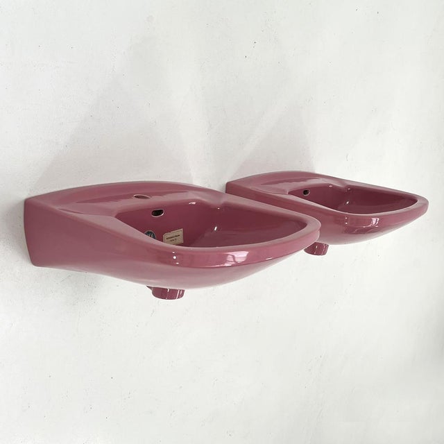 Vintage Pink Sink from Keramag Keravit, 1980s For Sale - Image 4 of 10