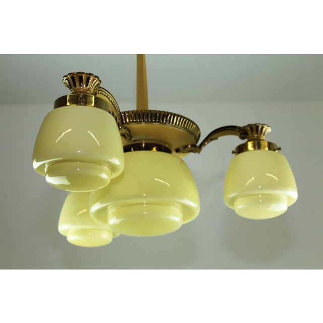 Austrian Art Deco Chandelier, 1930s For Sale - Image 14 of 17