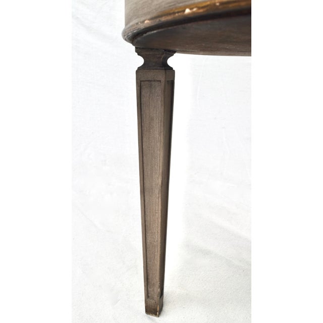 Wood Early 20th Century Directoire Style Verre Eglomese Parcel Gilt Table For Sale - Image 7 of 13
