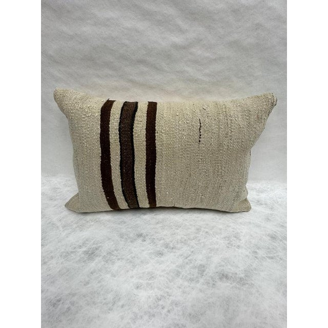 Turkish Hemp Pillow Cushion Natural Beige Brown Pillow Cushion Cover 16" x 24" #30167 Enhance your home decor with our...