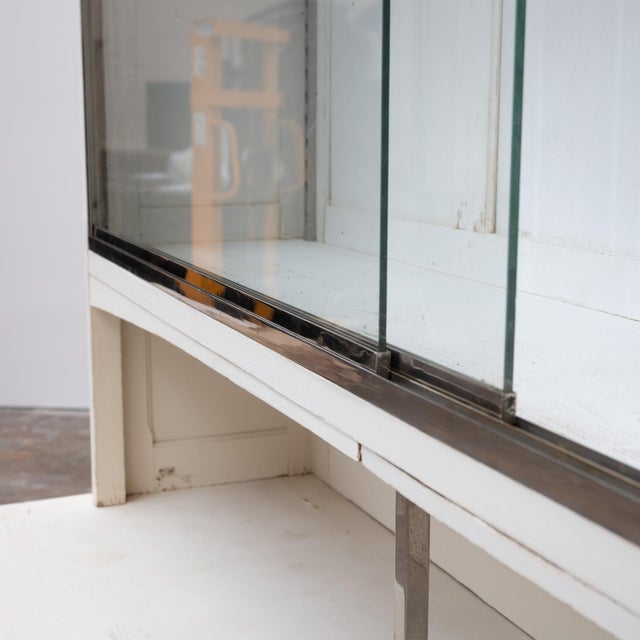 Antique Early 20th Century Pastry Shop Display Case with Sliding Doors For Sale - Image 3 of 12