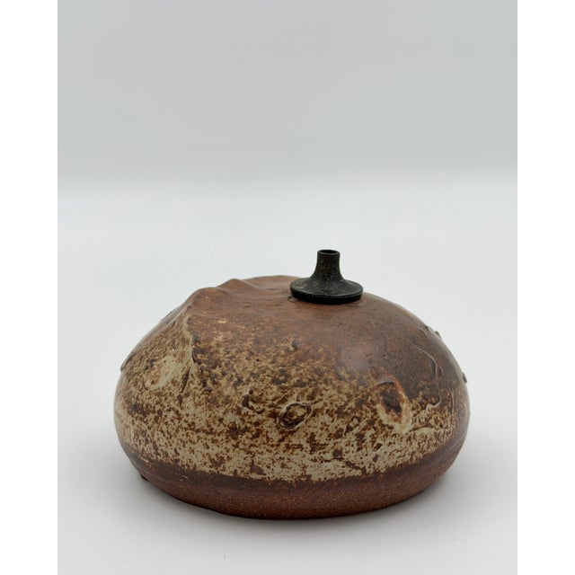 Danish Ceramic Oil Lamp from Aage Würtz, 1960s For Sale - Image 6 of 6