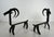1950s Pair of wrought iron andirons representing a goat in the style of Edouard Schenck For Sale - Image 6 of 12