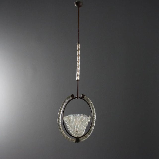 Vintage Murano Glass Pedant, Italy, 1940s For Sale - Image 6 of 13