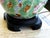 Mid 20th Century Mid 20th Century Green Asian Lotus Lamp With Jute Lamp Shade For Sale - Image 5 of 10