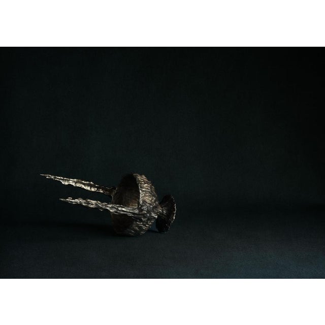 Omnia vanitas vanité 10 candelabra in patinated cast bronze by william guillon hand sculpted, dated and signed dimensions:...