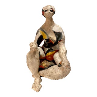 Cubist Modern Ceramic Sculpture For Sale