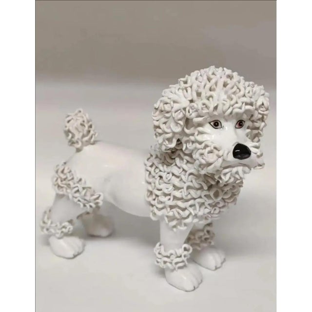 Vintage Hollywood Regency Spaghetti Poodle Sculpture Circa 1950's For Sale - Image 9 of 11