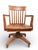 Antique Bank of England Jury Style Adjustable Swivel Oak Desk Chair C. 1920/40's For Sale In New York - Image 6 of 7