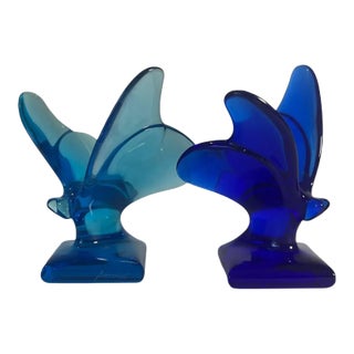 Baccarat Crystal "Lucky Butterfly" Pair For Sale